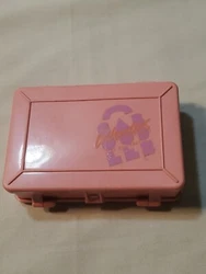 Caboodles Peach Pink Mini Double Sided Travel Jewelry Case Vintage 90s.