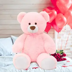 Giant Teddy Bear Soft Stuffed Animals Plush Soft Big Bear Valentines Gift Pink.