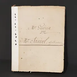 Ancien cahier davoué - 1846 - 50 pages manuscrites.