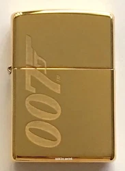 Zippo item 62043. Zippo Windproof 007 Lighter With Logo. Finish: Brass.
