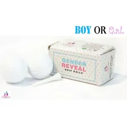 These gender reveal golf balls include 2 balls total. 1 Ball has Pink powder inside and 1 ball has blue. Each ball is...