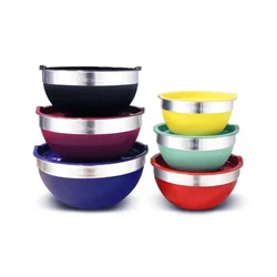 Deep sides to help reduce splatter when mixing. Perfect for food prep, leftover storage, or general mixing tasks. These...