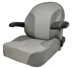 Dixie Snapper. Seats Unlimited premium high back seat featuring high density foam cushion, heavy duty vinyl (Gray) and...