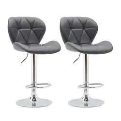 Hence, it has capacity of holding up to 350 lbs. Bar Stools Counter Height Adjustable Swivel Bar Chair Modern Pu...
