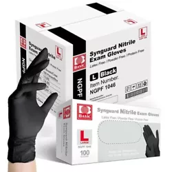 These gloves are latex-free and powder-free, making them a safe option for those with allergies or sensitivities.