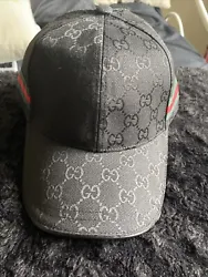 Black Gucci Hat Adjustable.