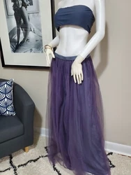 Flawless. Delicate. Light weight. Two layers of purple over gray polyester slip. The slip is very soft and silky. The...