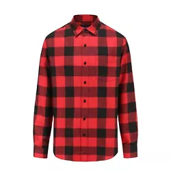 This classic button down is a wardrobe staple. Long Sleeve Plaid Pattern. Machine Wash Cold. Classic relaxed cut.