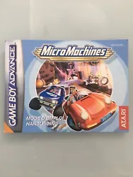 A vendre,Notice du jeu GAME BOY ADVANCE - MicroMachines/Micro MACHINES, complet et en très bon état (voir photos qui...