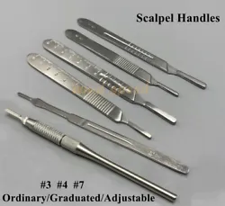 #3 Handle Fits for #10,#11,#12,#15 Blades,used for cutting shallow small parts. #4 Handle Fits For...