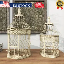 These bird cages look great on tables and ceilings, especially when filled with flowers, garland, or more. Suitable for...