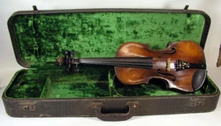Vintage violin with hard case. Violin is in good usable condition or is a good candidate for an easy restoration. There...