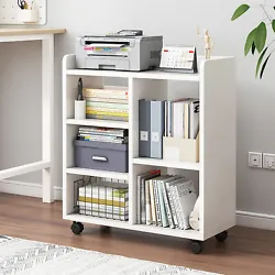 Using plate material, this bookcase is stable and durable enough to ensure a long lifespan. Practical filing cabinet...