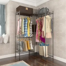 Do you want to put your clothes in order?. It has 7 shelves and 4 clothes hanging bars, which are made of high-quality...