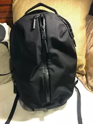 AER CORDURA BALLISTIC BLACK BACKPACK CENTER ZIPPER AND STERNUM STRAP. Very good condition.os