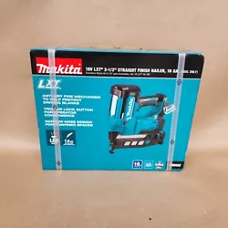 Makita - XNB02Z | 18-Volt LXT Lithium-Ion 16-Gauge Cordless 2-1/2 in. Straight Finish Nailer (Tool Only). (1) Makita -...