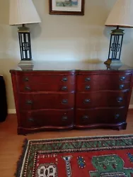 2 Vintage Drexel Dressers. Scars as shown in pictures. Both have glass tops that are in great shape 2nd dresser is 48...