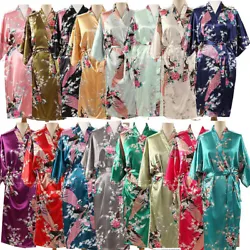 Type: Sleepwear, Bathrobe. Material: Satin. If you want to have different color, you can leave a note when you placed...