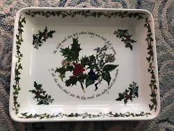 9” x 12” The Holly & The Ivy Baking Dish Portmeirion. Excellent condition, no chips or cracks.I love to answer...