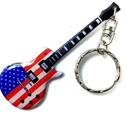 Magnifique porte-clés inspiré de la Gibson Les Paul jouée par le légendaire Joe Perry (Aerosmith). En acier, avec...
