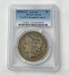 Graded VG10 by PCGS. VAM 6 Doubled Leaves variety. Nice coin with even wear.