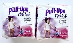 2 Packages HUGGIES Frozen PULL-UPS NEW LEAF 2T-3T, 18 Each.
