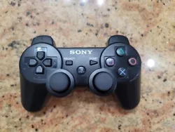 Sony Playstation 3 PS3 Sixaxis DualShock 3 Controller Black Genuine OEM.
