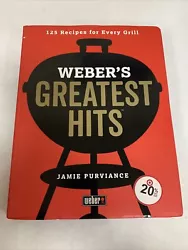 Webers Greatest Hits : 125 Recipes for Every Grill by Jamie Purviance (2017,.... Condition is 