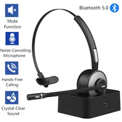 M98 Bluetooth Headset with Mute Button. With upgraded CSR chip and Bluetooth 5.0 technology, the headset provide quick,...