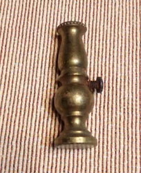 Vintage Doll House Miniature Solid Brass Hurricane Kerosene Oil Lamp 2