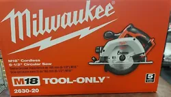 Milwaukee M18 Li-Ion 2630-20 Cordless 6-1/2 in. Circular Saw (Tool-Only) NEW. This tool is brand new and any questions...