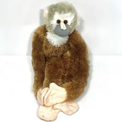 Wild Republic 21” Squirrel Monkey Plush Stuffed Animal Hanging Knee Hugger. Excellent condition- see photos for...