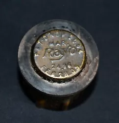 Has kerosene residue on the perforated column. Shows patent dates from 1894, 1896, and 1905.