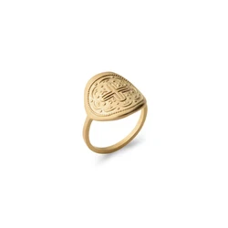 Bague motif croix. Bijou de Haute Qualité! Sans Nickel, Sans Plomb, Sans Cadmium et Hypoallergénique. (poinçonné et...