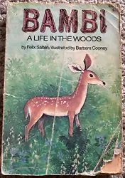 FELIX SALTEN. BARBARA COONEY. BAMBI A LIFE IN THE WOODS. FIRST PRINTING.