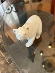 Vintage Lladro Polar Bear Figurine. Just so cute no damage and has lots of impressed letter and numbers on bottom.
