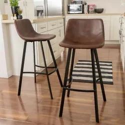 UPHOLSTERED: Our barstool set is generously upholstered, giving any room a refined appearance. This provides a smooth,...