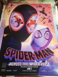 Spider-man Across the Spider-verse - original DS movie poster 27x40 FINAL.  Never hung or displayed. Mint condition. ...