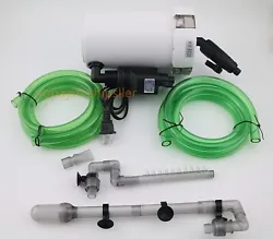 Includes filter pads, hoses, and all the parts you need to get started. To siphon water into the filter, simply fill...