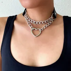 These Punk Choker Necklaces Look Very Cool And Are Very Popular With Girls. 1 Choker Necklace. The Adjustable Design Is...