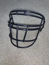 Used Linebacker/Lineman Navy Blue Football Helmet Face mask.
