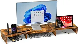 It can be a TV stand, place your printer, or be a dog/cat food bowl stand for your pets. The Monitor Riser Set Is Also...