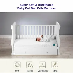 BABY TODDLER COT BED CRIB MATTRESS. Our mattress protector is made of soft and breathable fabric which is perfect of...