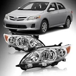 Fit 2011 2012 2013 Toyota Corolla. | Headlights |. A Pair of Headlights(Driver&Passenger Side). A Pair of...