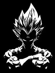 VEGETA from Dragon Ball Z decal. Different sizes and colors available to fit your needs. Great quality vinyl that wont...