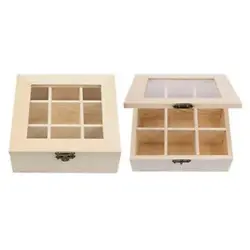 This wooden Tea bag chest includes a glass window to Display your selections. Do not miss this tea Storage box! - It is...