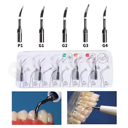 PD3: Perio scaling tip; Remove subgingical and deep perio calculus, and wash the depth of periodontal pocket. P3: Perio...