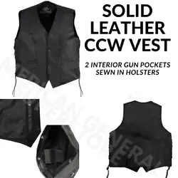 Biker Concealed Carry Holster CCW Motorcycle. Looking for biker patches to add to the vest?. God bless.