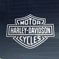 Harley Davidson. - CUT VINYL Sticker / Decal. (This is NOT a printed sticker.). Heavy Duty! - All stickers are cut...