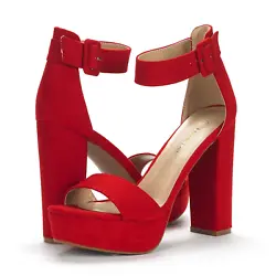 Adjustable ankle strap for secure fit, the ankle strap dress party shoes featuring a cute strap that hugs your ankle...